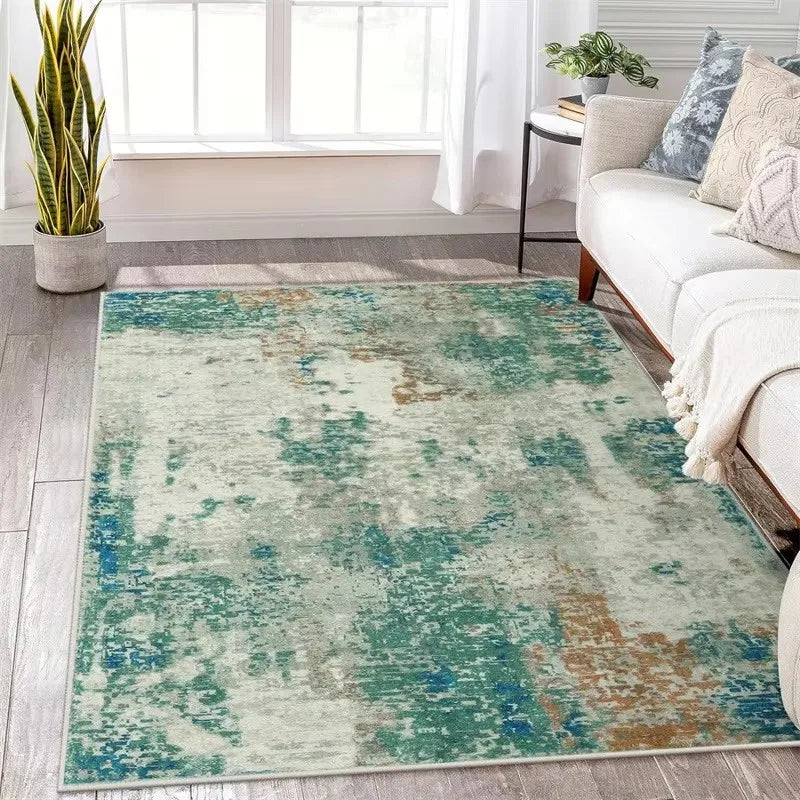 Living Room Large Area Carpet Modern Abstract Living Room Kitchen Bathroom Entryway Washable Rugs Stain-resistant Large Mats