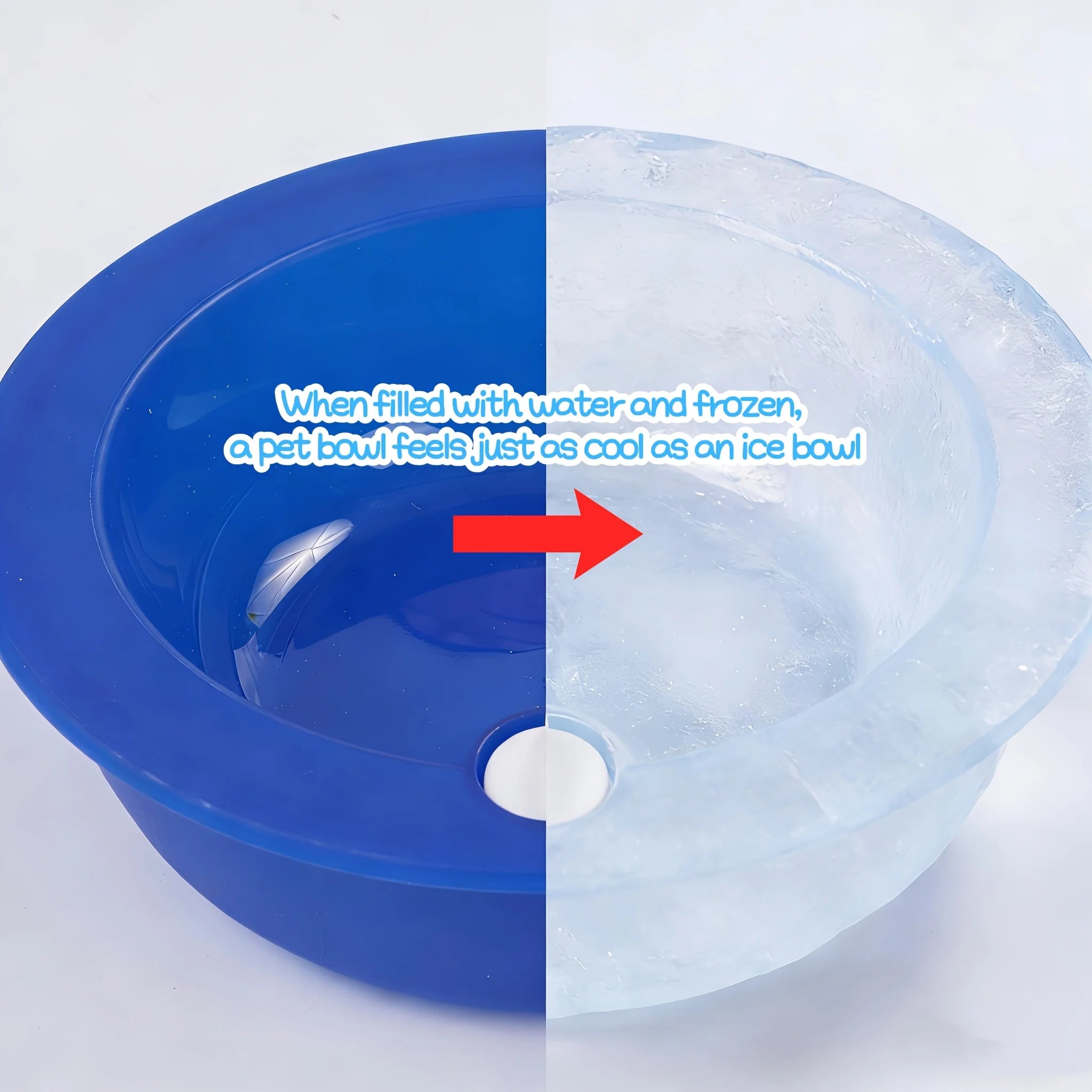Pet Ice Bowl Cold Feeder – Fill & Freeze, Long-Lasting Cool, Perfect for Cats & Dogs, Easy Clean Summer Must-Have