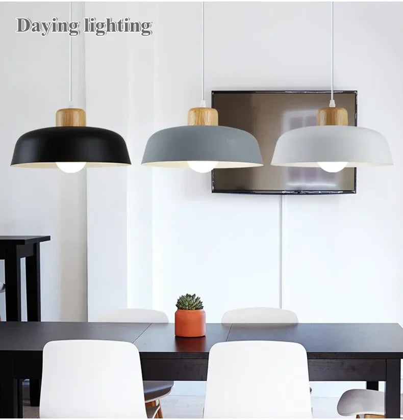 Now Nordic Lighting Modern Living Room Dining Table Lamps Simple Personality Creative Bar Bedroom Single Head Macaron Chandelier