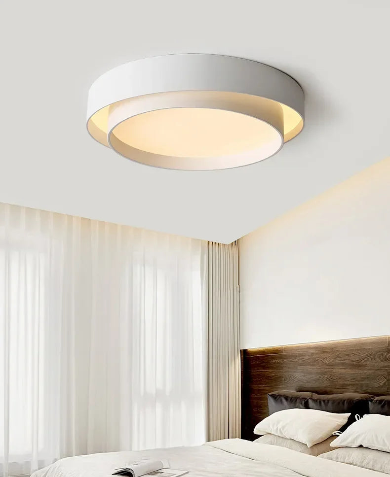 Bedroom Living Room Lamp Led Ceiling Light Minimalist Modern White Black Grey Indoor Lighting Fixture Home Hotel Luminarie