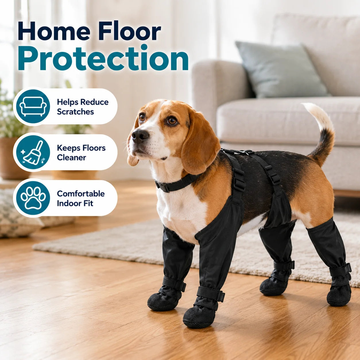 Dog Full Leg Waterproof Shoes Mud Stain Resistant Non Slip Pet Boots Protective Rain Gear For Small Medium Dogs Outdoor Walks