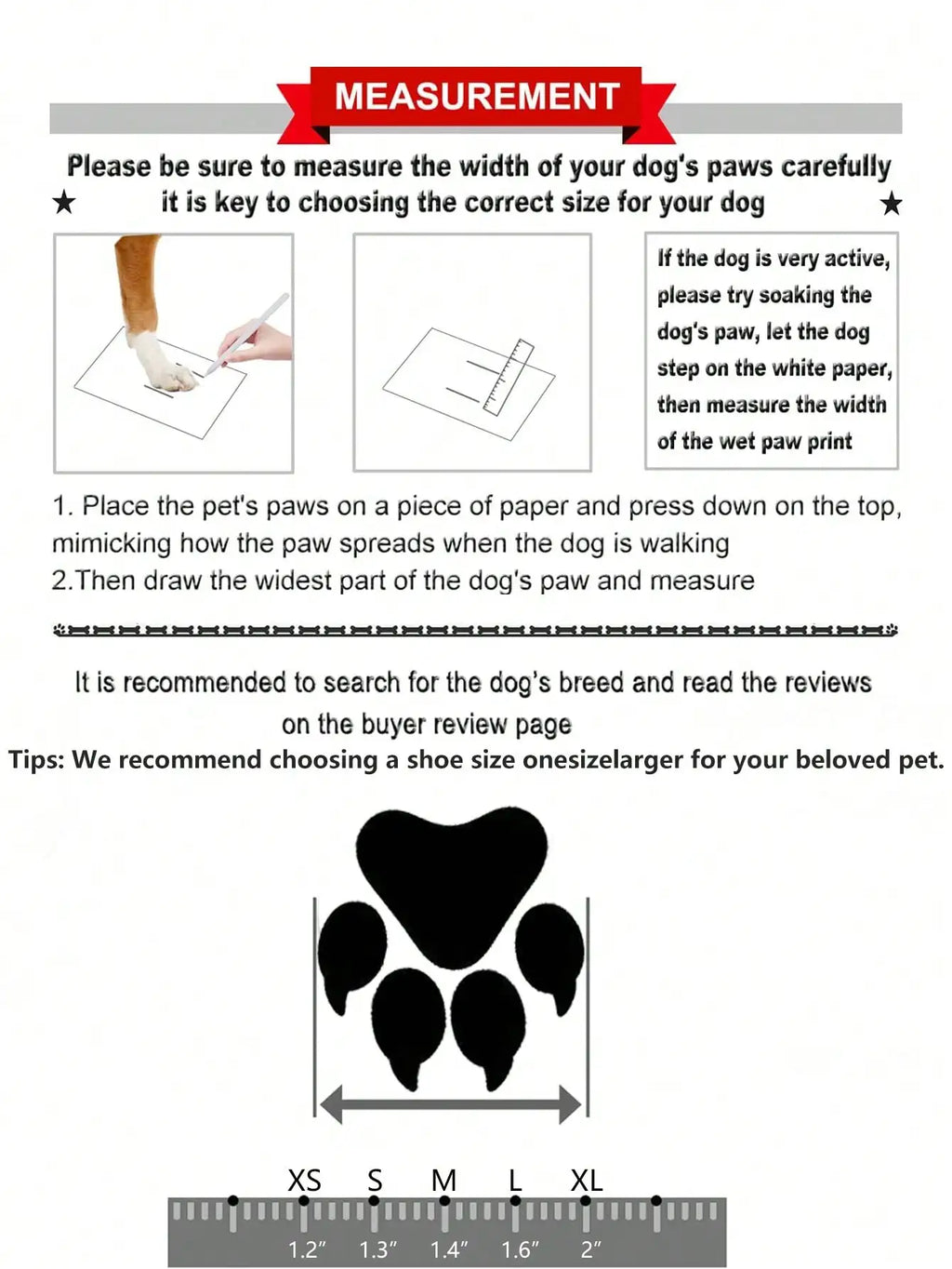 Dog Shoes for Large Dog, Medium Dogs Boots & Paw Protectors for Winter Snowy Day, Summer Hot Pavement, Waterproof in Rainy