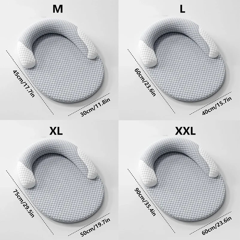 Cooling Dog Bed Summer Ice Silk Cat Mat Oval Pet Nest Breathable Heat Dissipation Cooling Pad for Small Medium Large Dogs Cats