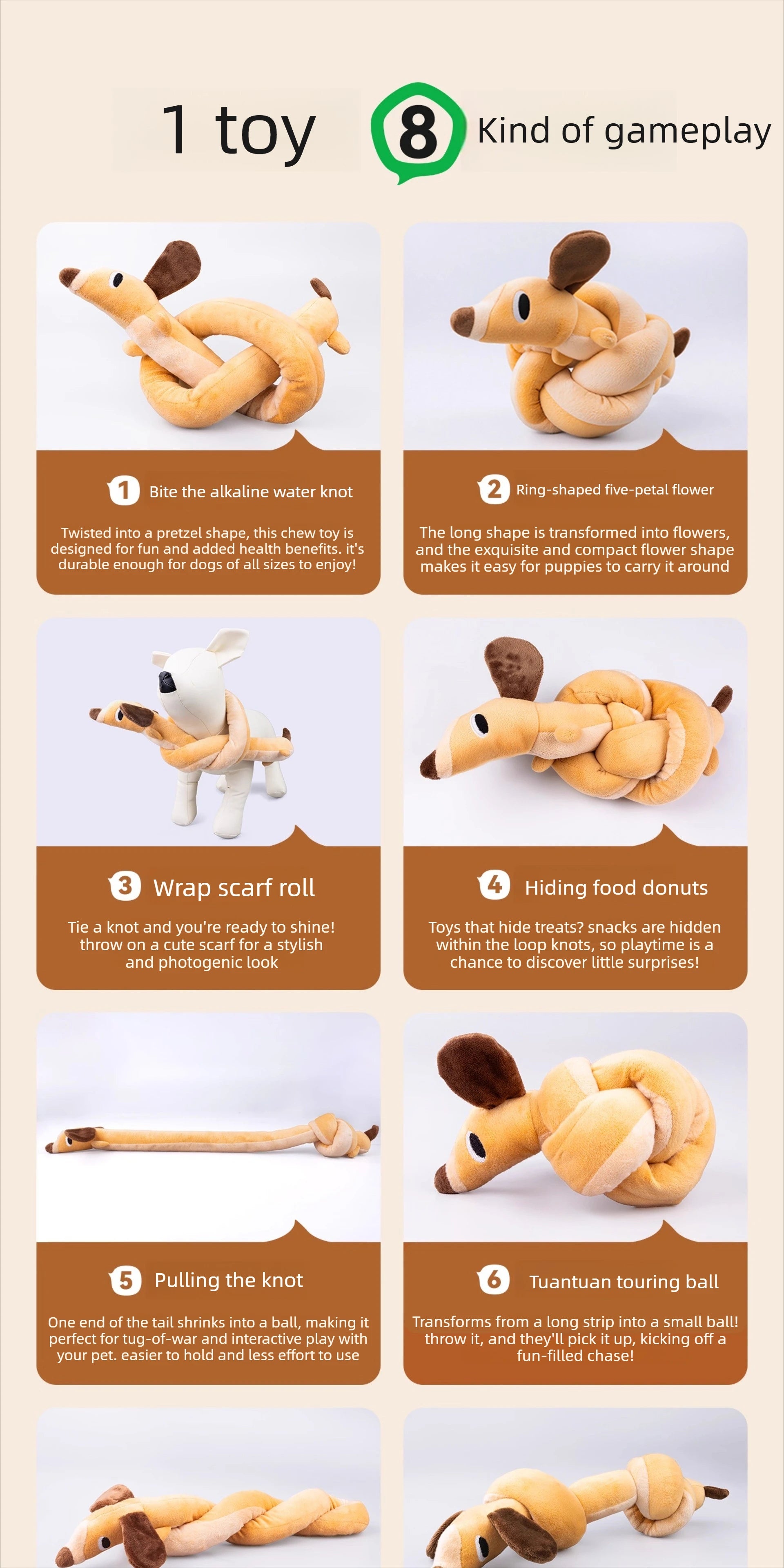 Dog Sound Toy Dachshund Dog Self-Hi Bored Teeth Grinding Artifact Pet Plush Toy