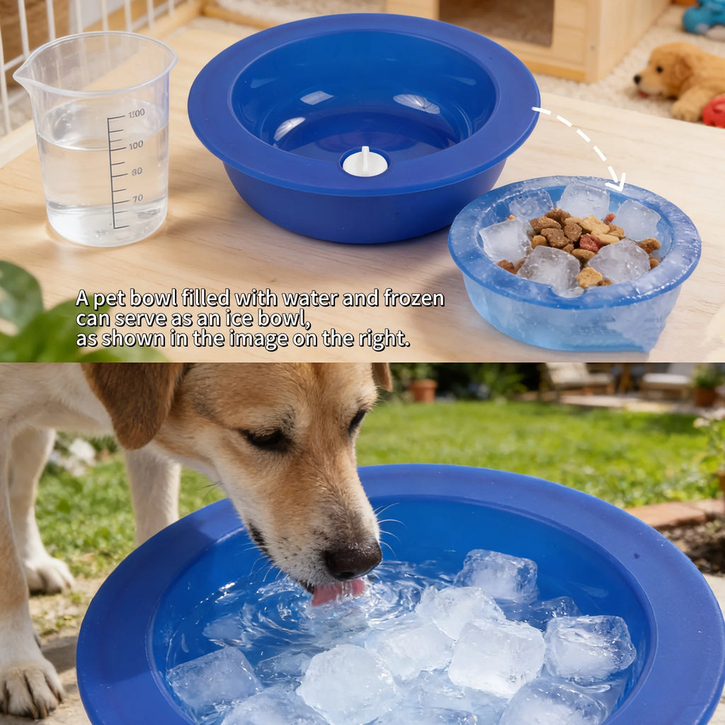 Pet Ice Bowl Cold Feeder – Fill & Freeze, Long-Lasting Cool, Perfect for Cats & Dogs, Easy Clean Summer Must-Have