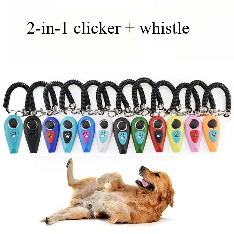 Dog Training Loudspeaker, Whistle, Two-in-One Pet Training Device, Dog Correct Behavior Training, Fixed-Point T