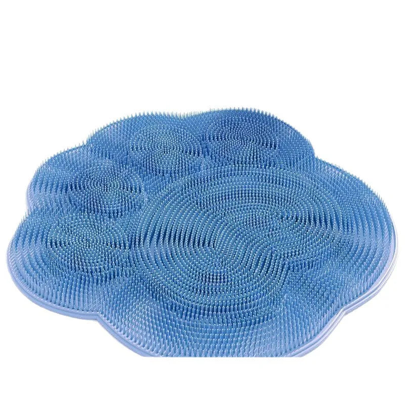1pc Bath Massage Mat, Foot Washer, Back Scrubber, Shower Foot Mat, Bathroom Additions, Shower Supplies, Bathroom Foot Scrubber