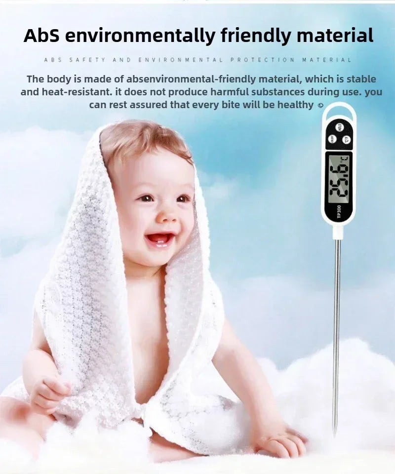 Kitchen Thermometer for Cooking Digital Temperature MeasuringTool for Meat Electronic Food Thermometer LCD Display Food