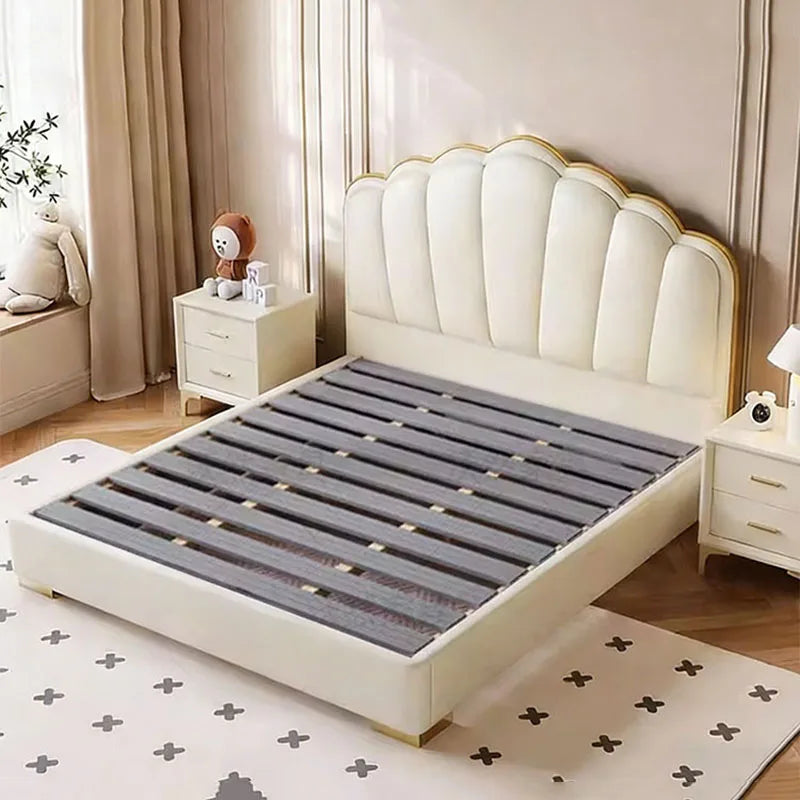 Modern Wooden Bed Bedroom Princess Design Sleeping Floor Mobile Girls Luxury Bed Children Letto Matrimoniale Hotel Furniture