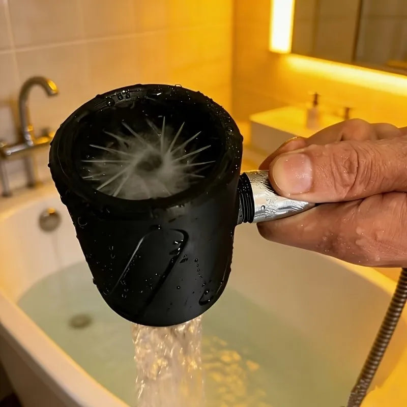 Bathroom shower head for men, designed for bathing, with a high-pressure, large-flow, ring-shaped showerhead. Suitable for G1/2inch standard connectors. Easy to disassemble, compact and portable, can also be used outdoors