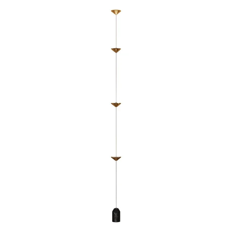 Modern Living Room Hallway Wall Floor Lamp Cone Desigh Art Decorative Iron Hanging Cable Floor Lamp for Bedroom Indoor