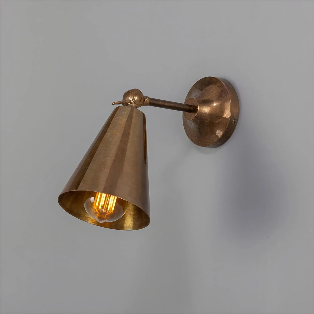 Retro Copper Bedroom Bedside Lamp Read Wall Lamp for Dressing Room Bathroom  Aisle Sconces Entrance Decoration Light