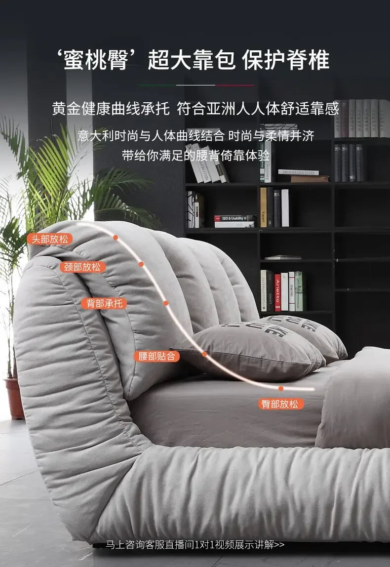 Bedroom Unique Minimalist Beds Nordic Organizer Upholstery Sleeping Fancy Bed Lounge Frames Queen 180x200cm House Accessories