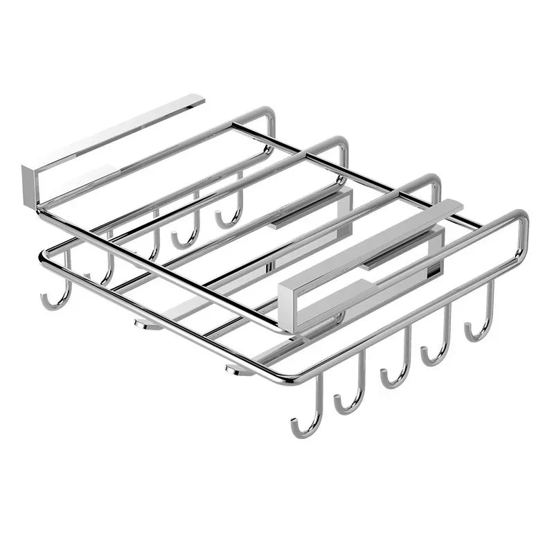 Kitchen Under Cabinet Basket Storage Shelf Cutting Board Rack Kitchen Closet Rack Under Desk Cabinet Office Bathroom Organizers
