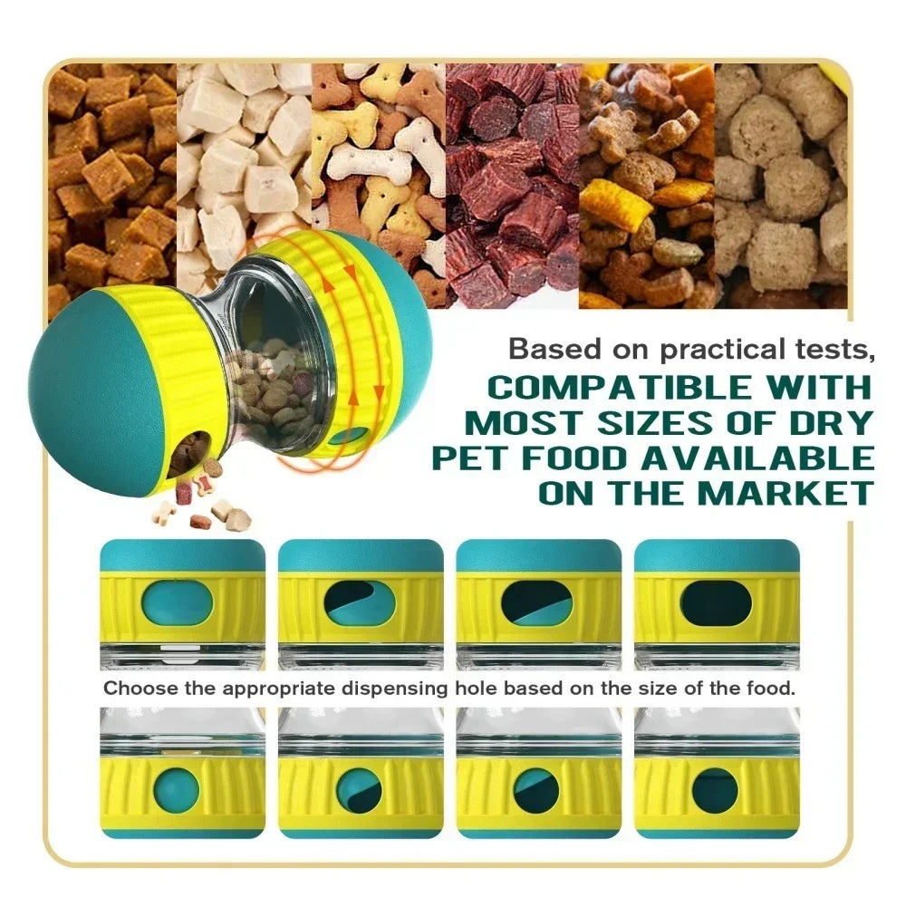 Interactive Dog Toy for Small Medium Large Dogs Cats Treat Dispenser Leaking Food Slow Feeder Pets Ball Toys Labrador Supplies