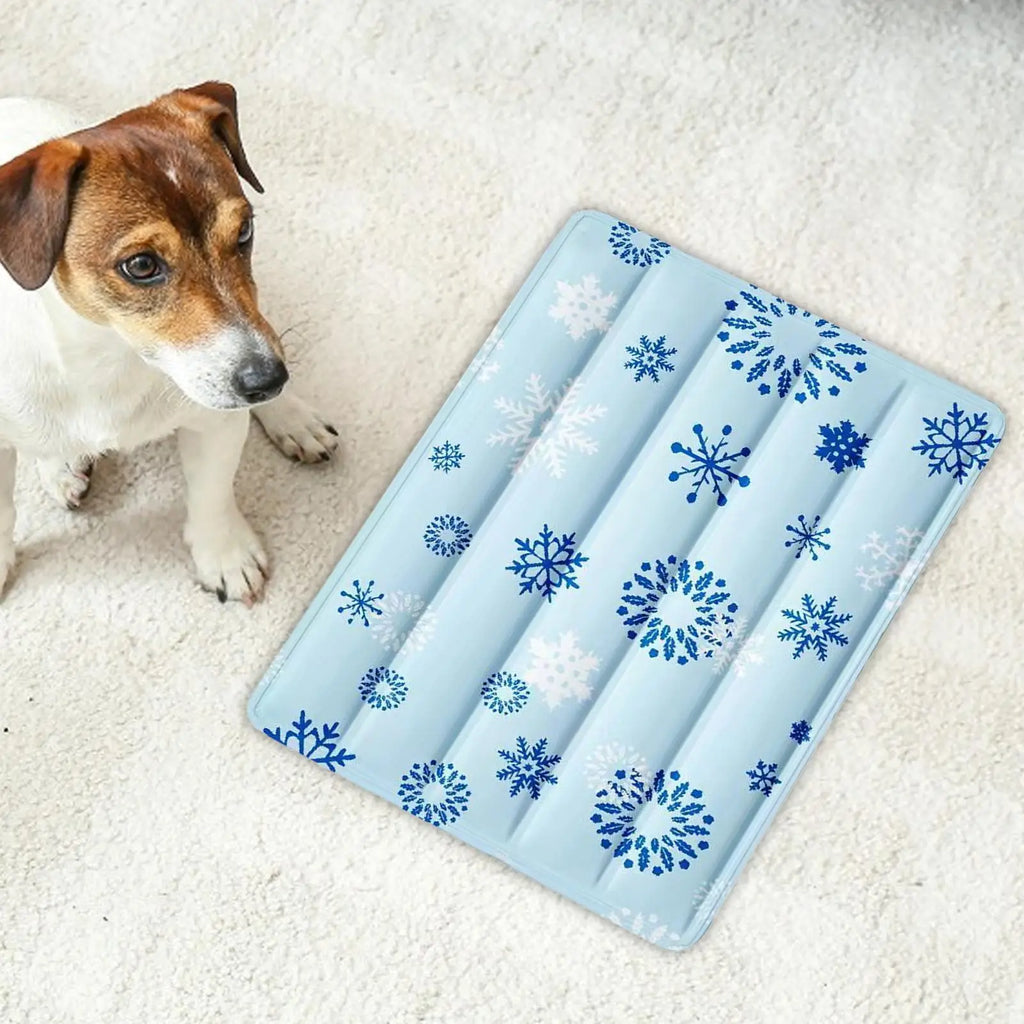 Dog Cooling Mat 30x40cm Ice Bed Soft Reusable Floor Cushion Summer Cool Mat for Small Medium Large Cats Indoor Outdoor Use