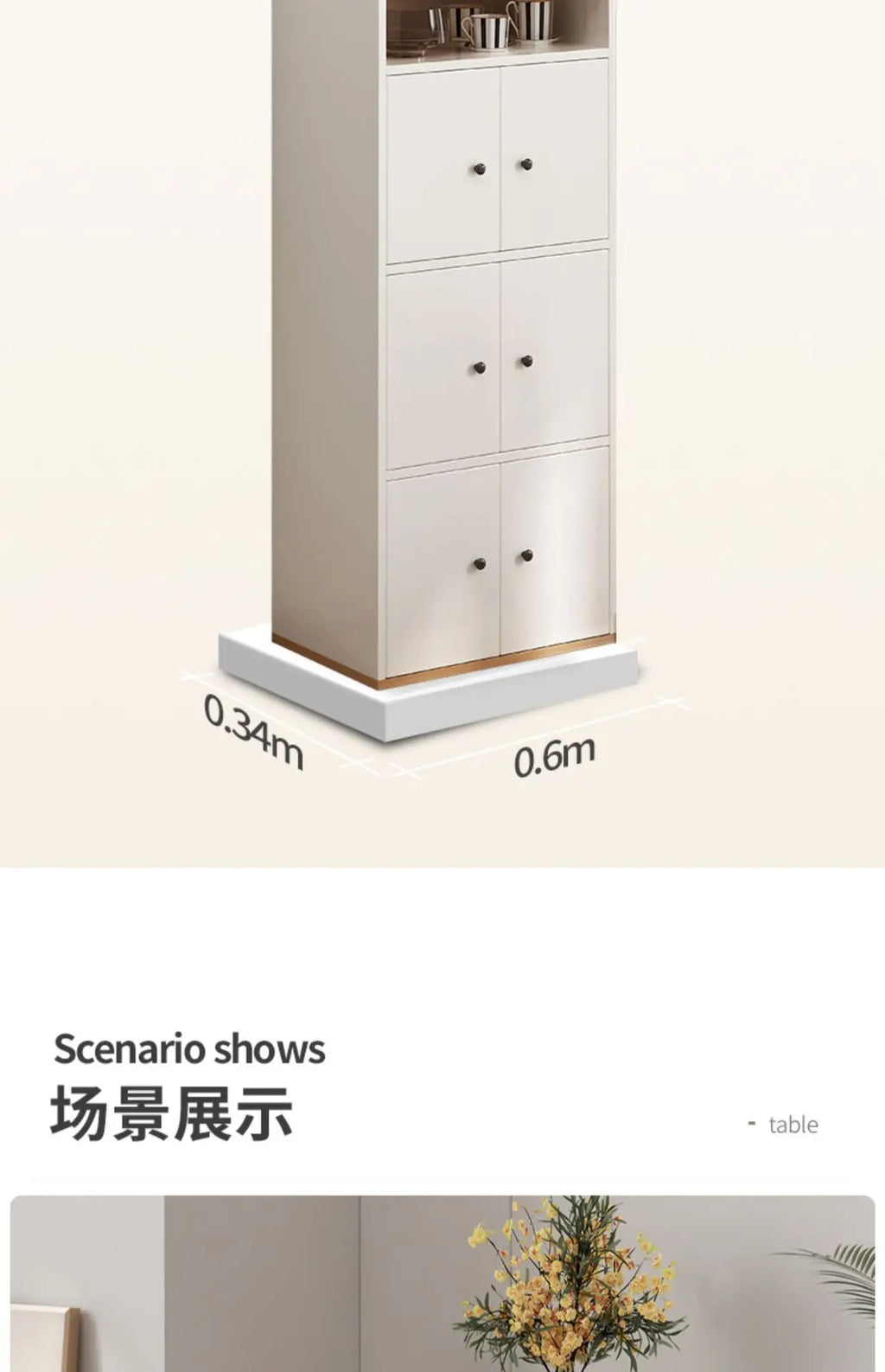 Living Room Storage Cabinet Chest of Drawers Bedroom Wooden Locker, Small Standing Cabinet, Household Bedside Locker, Drawers