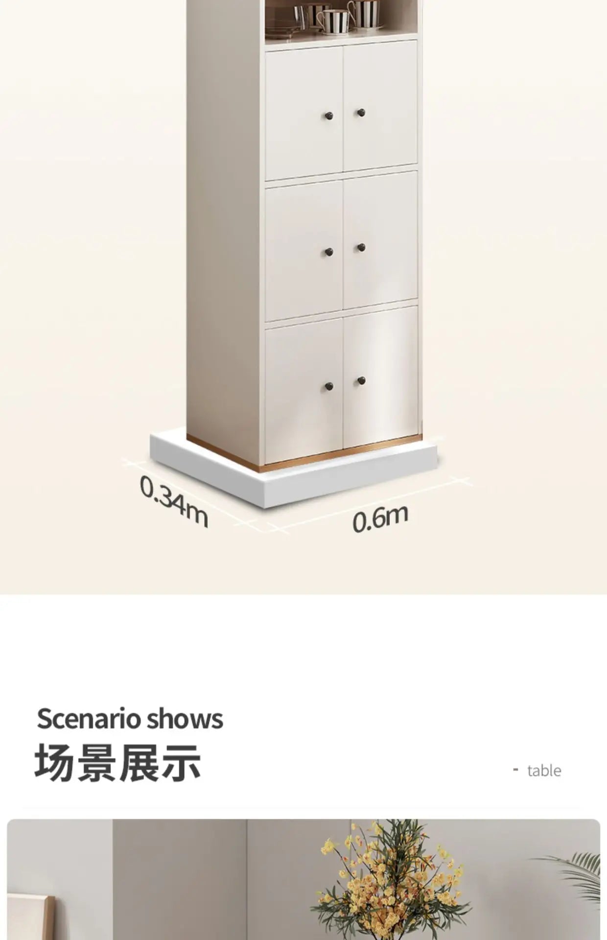Living Room Storage Cabinet Chest of Drawers Bedroom Wooden Locker, Small Standing Cabinet, Household Bedside Locker, Drawers