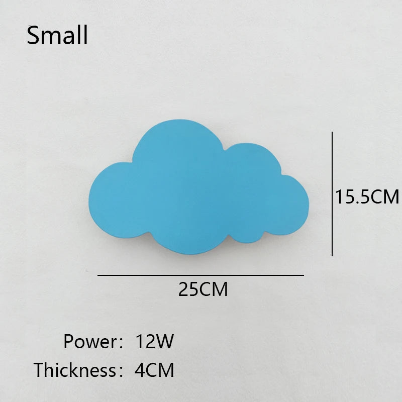 New Baby Room Cloud Wall Lamp Bedroom Bed Living Dining Room Attic Creative Warm Decoration Dimmable Wall Light