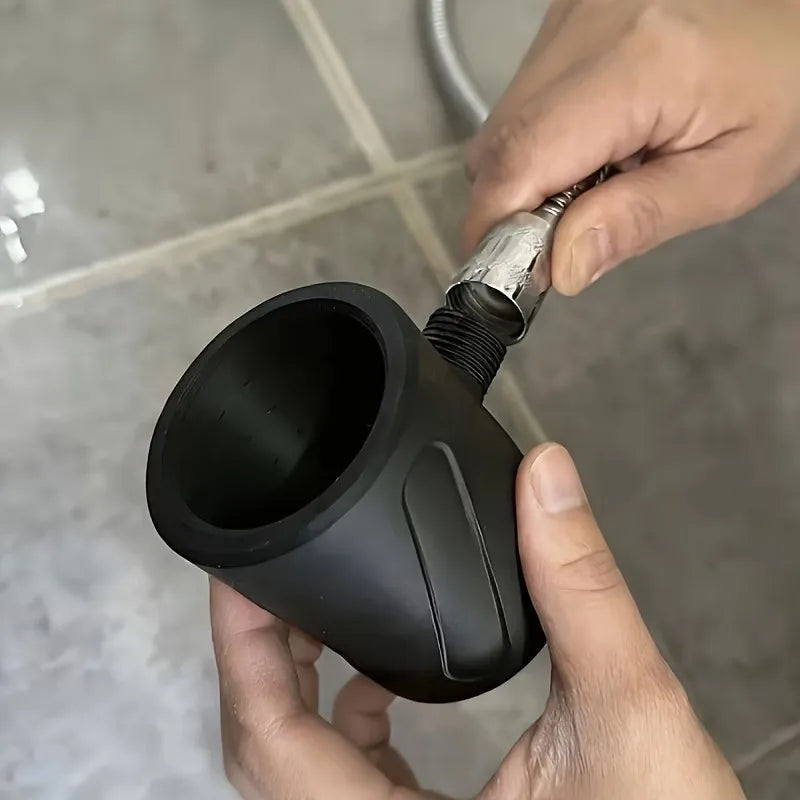Bathroom shower head for men, designed for bathing, with a high-pressure, large-flow, ring-shaped showerhead. Suitable for G1/2inch standard connectors. Easy to disassemble, compact and portable, can also be used outdoors
