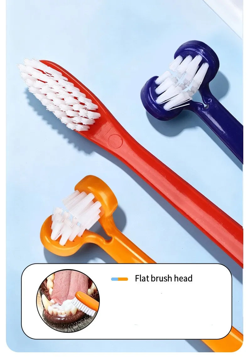 Dog Toothbrush Double-head Dogs Toothbrushes Oral Care Dog Teeth Cleaning Small Pet Mouth Cleaning Cat Toothbrush Pet Products