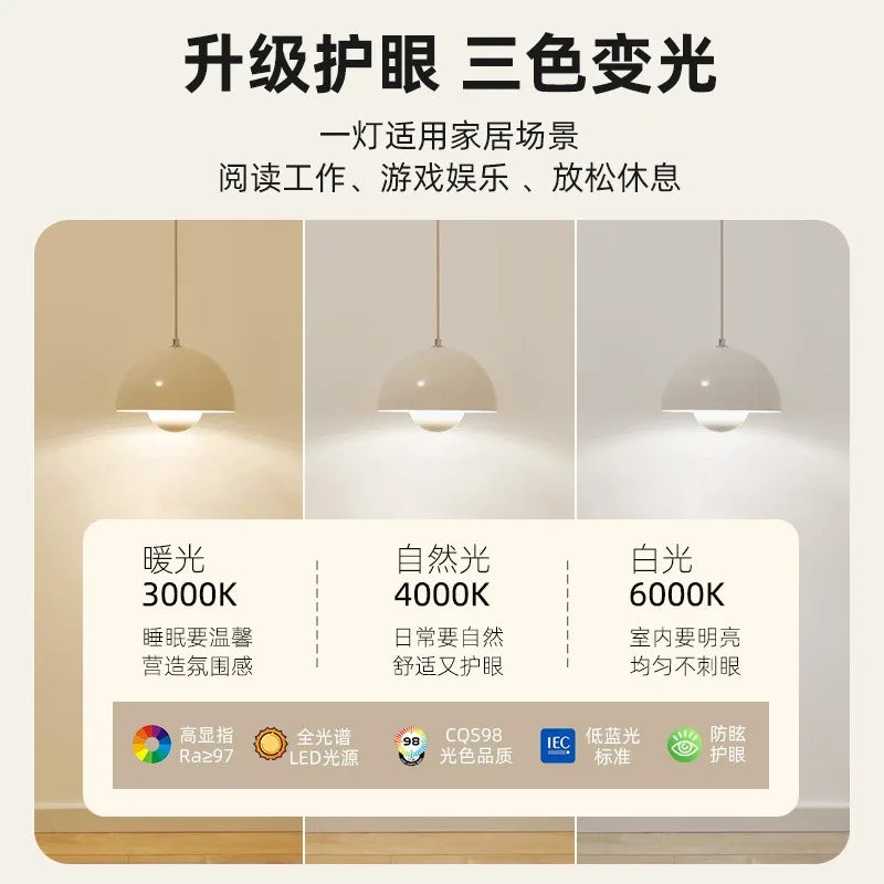 Bedroom Bedside Chandelier Danish Bud Lamp Internet Celebrity Cream Style Simple Modern Creative Small Chandelier