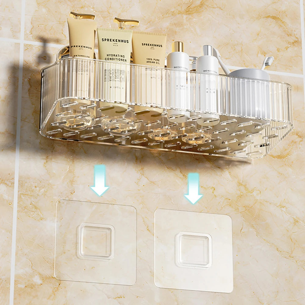 Bathroom Storage Rack Wall Mounted Toilet Washroom Washroom Washbasin Wall Organizing Storage Basket