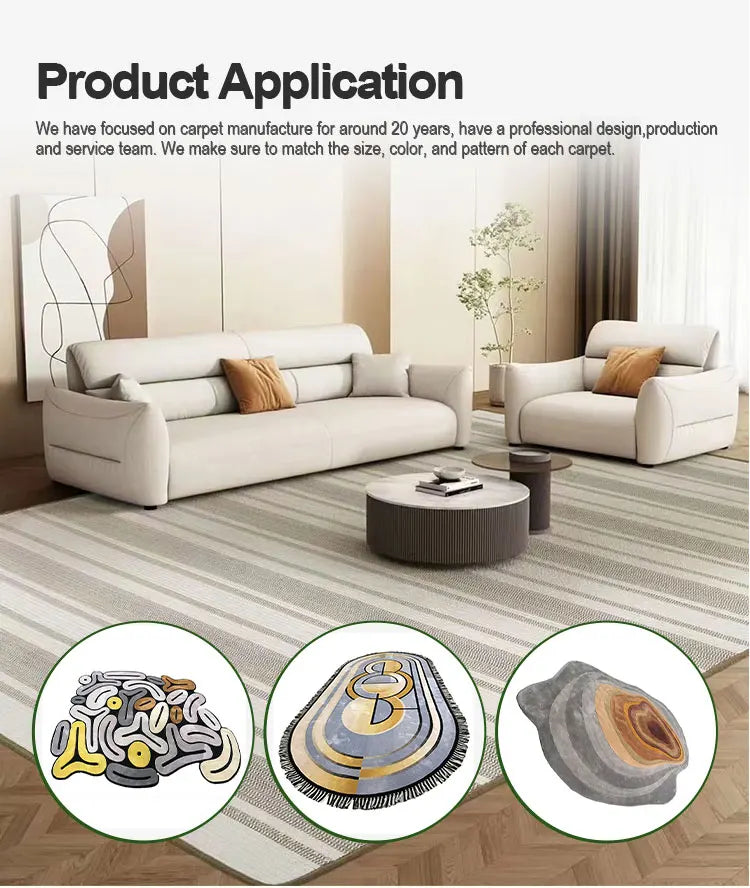Living Room Large Rug Printed Carpets and Rugs Retro Floor Washable Rugs Carpet Door Mat