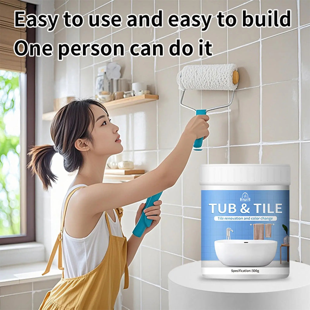 Bathroom Tile Paint Kit Tile color change paint Glass ceramic renovation bathroom water based paint for Bathtubs Sink