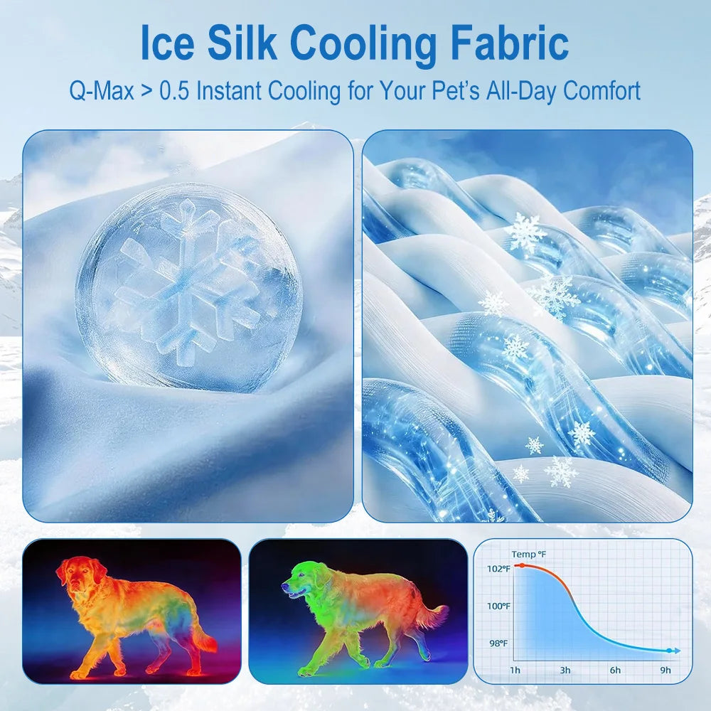 Dog Cooling Mat Summer Pet Cold Bed 3 Sizes For Small Big Dogs Pet Cat Portable Cooling Durable Blanket Sofa Cat Ice Pad Blanket