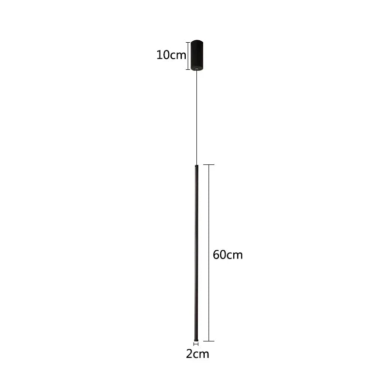 Bedroom Bedside  LED Pendant Light for Living Room Adjustable Line Strip Hanging Lamp TV Wall Home Decor Modern Fixture