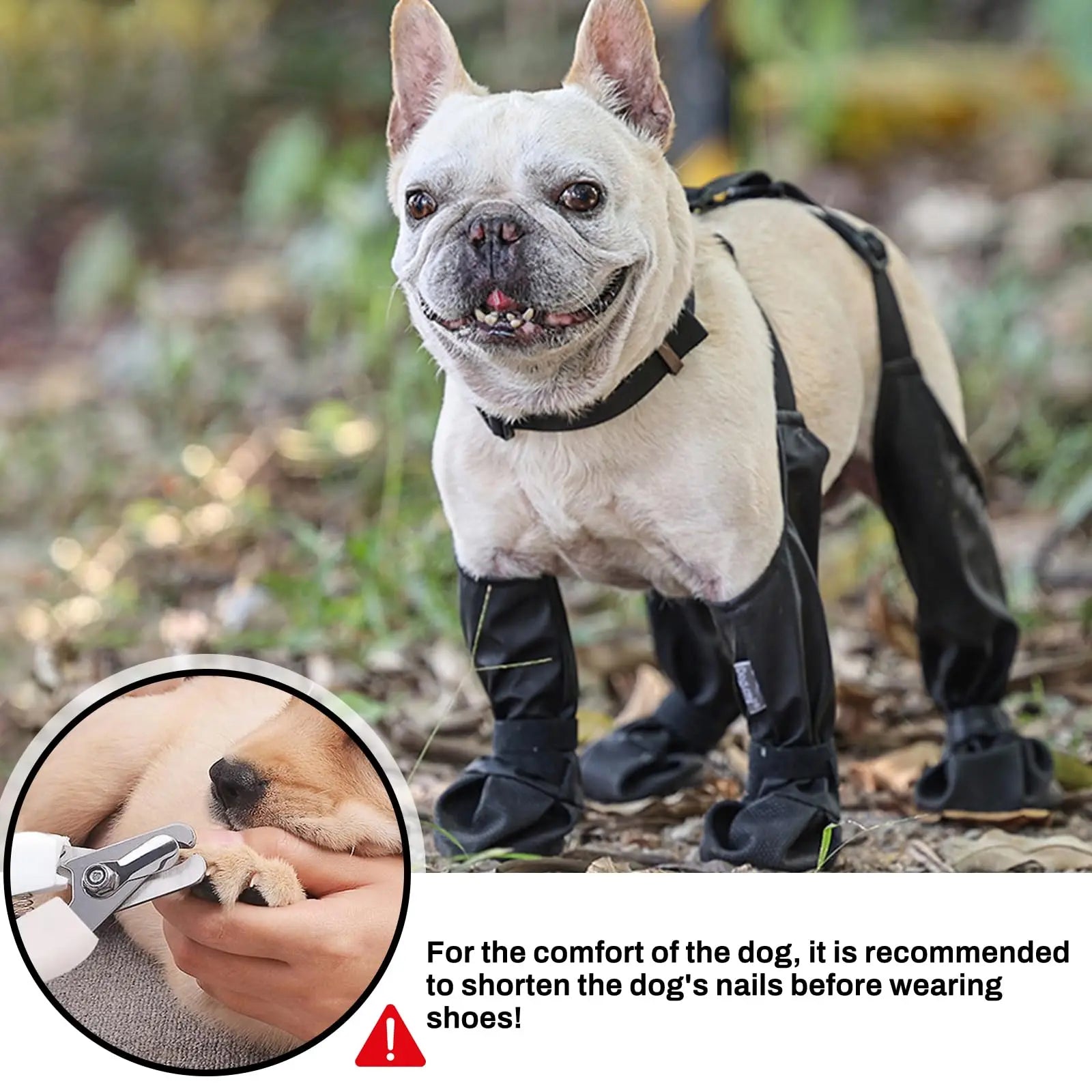 Dog Full Leg Waterproof Shoes Mud Stain Resistant Non Slip Pet Boots Protective Rain Gear For Small Medium Dogs Outdoor Walks