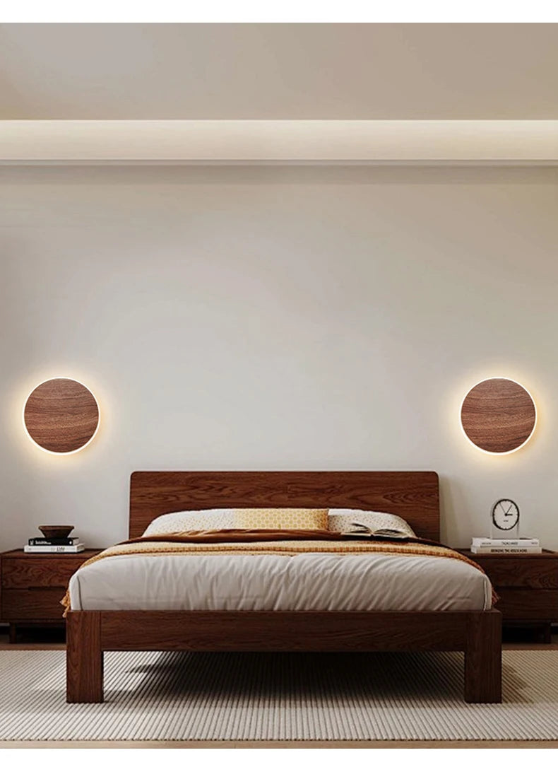 Bedroom 2025 New Wiring Free Living Room Tv Background Wall Daily Lighting Staircase Sensor Internet Famous Bedside Sconce Light