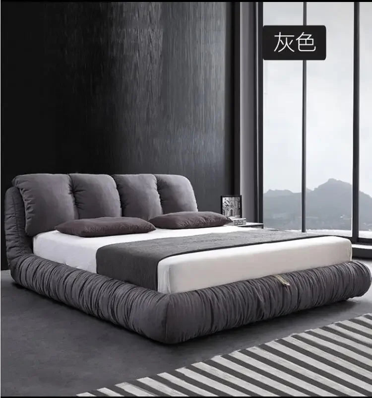 Bedroom Unique Minimalist Beds Nordic Organizer Upholstery Sleeping Fancy Bed Lounge Frames Queen 180x200cm House Accessories