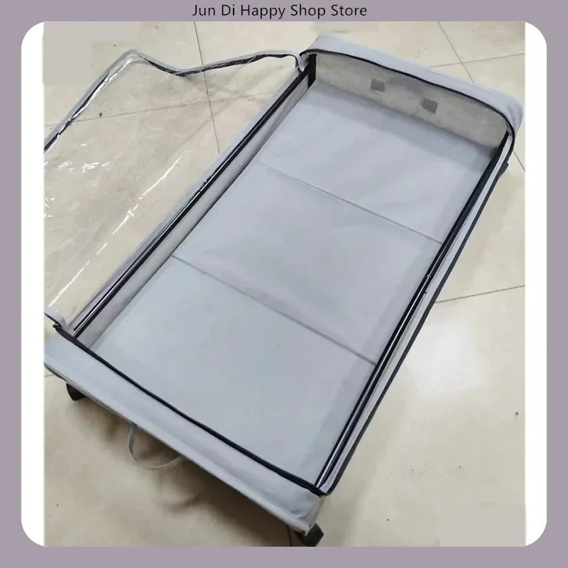 Bed Bottom Storage Box with Wheels Underbed Dust-Proof Organizer for Clothes Shoes Home Bedroom Simple Design Rolling Drawer
