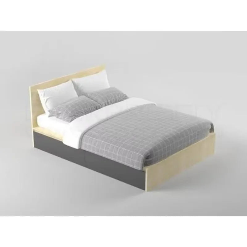 Hotel Bedroom Furniture Adult Double Bed Big Wooden Beds Comfortable and Eco-friendly Matertrial