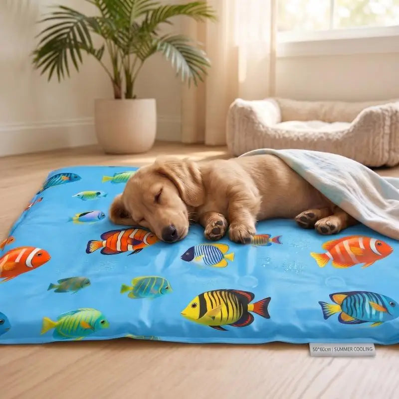 Cooling Ice Mat For Pets Non Toxic Summer Dog Cat Self Cooling Gel Pad Bed Crate Sofa Floor