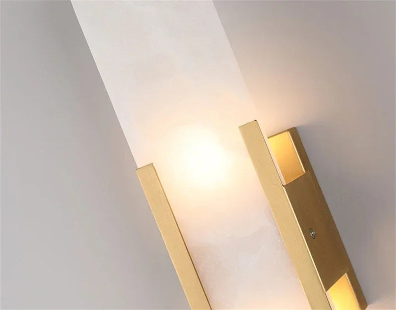 Modern Nordic High-End Marble Bedroom Bedside Lamps Living Room Wall Lighting Elegant Room Decor Marble Interior Wall Led Lights