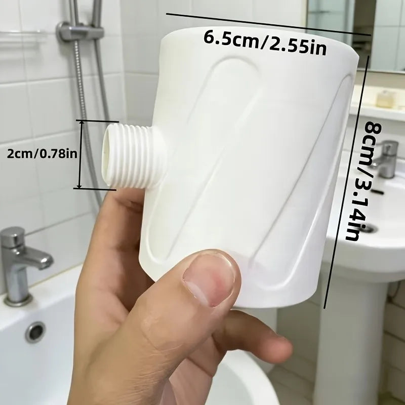 Bathroom shower head for men, designed for bathing, with a high-pressure, large-flow, ring-shaped showerhead. Suitable for G1/2inch standard connectors. Easy to disassemble, compact and portable, can also be used outdoors