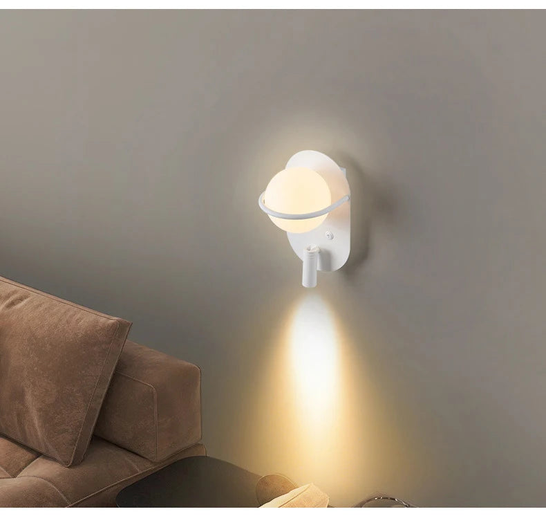 Bedroom Bedside Wall With Switch Wall Lights Creative Led Adjustable Modern Study Living Room Sofa Tv Background Walls Lamp