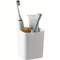 Bathroom Organizer Made of with Three Compartments for Toothbrushes And Toothpaste, Suitable for Electric Toothbrushes