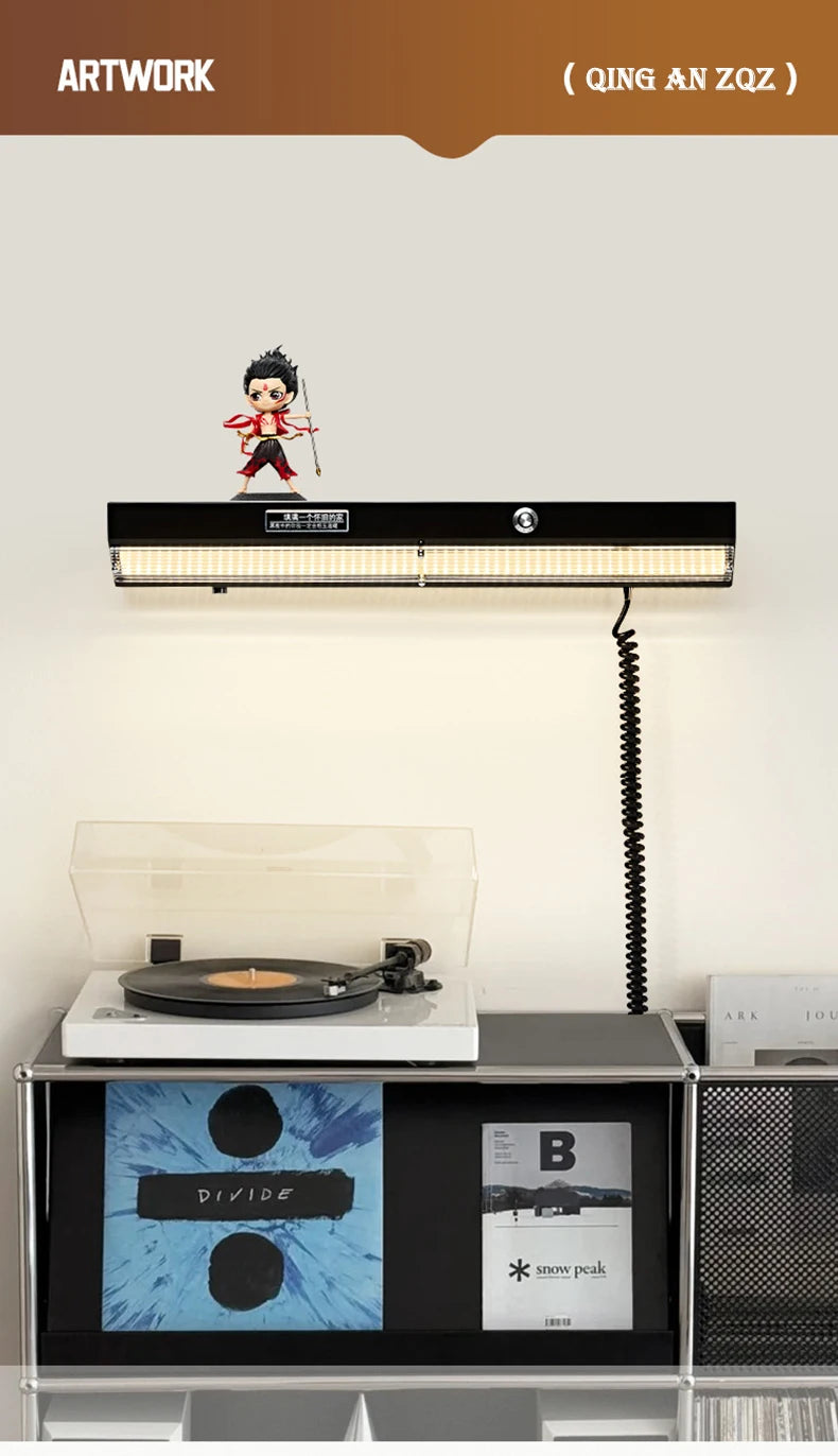 Bedroom Bedside Wall Lamps Children's Room Long Strip Lamp Retro Industrial Style Home Decor Living Room Mirror Front Wall Light
