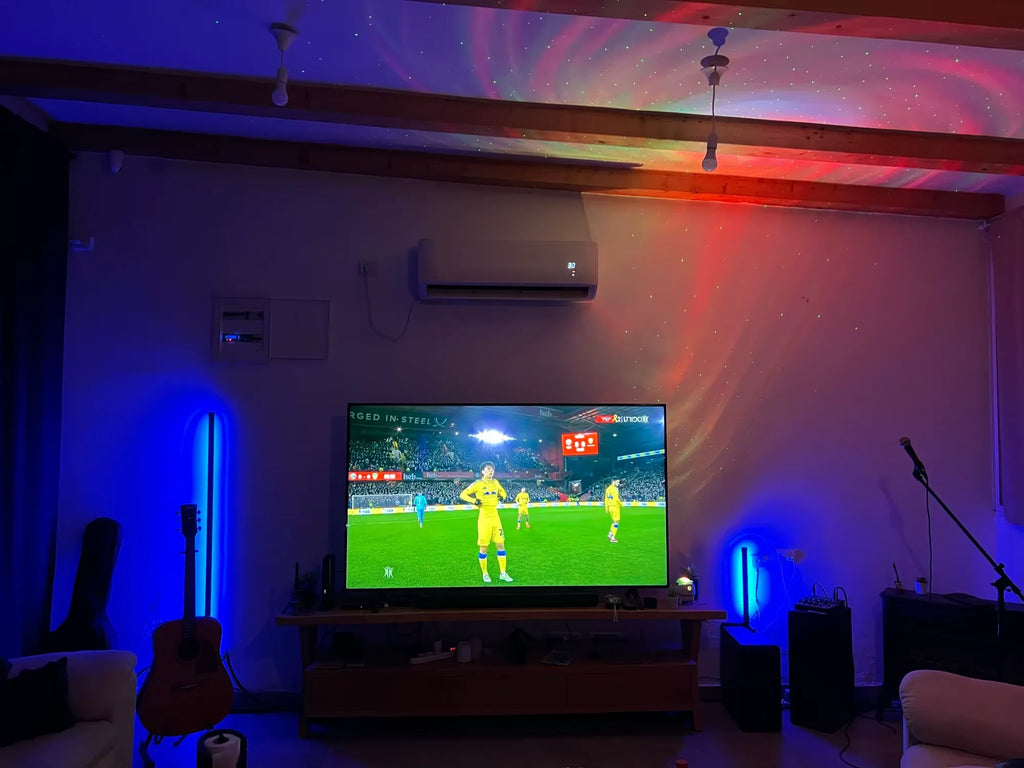 Smart Led Living Room Floor Lamp Rgb Corner Floor Lamp Music Synchronization Application Program Control Suit for Living Room