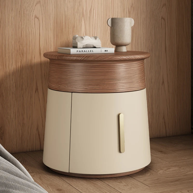 Creative Design Small Bedside Table Space Saving Drawers Storage Nightstand Unique Trendy Mesa De Noche Bedroom Furniture