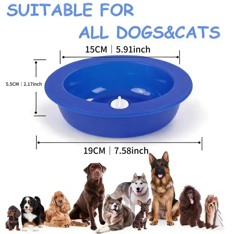 Pet Cooling Ice Bowl Summer Dog Water Feeder Cold Retention Design Let Pets Enjoy Cool Drinking Water