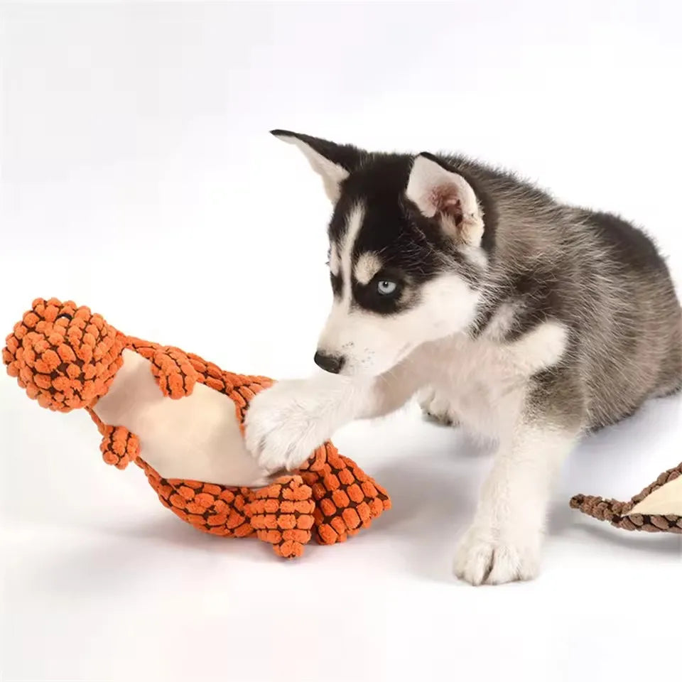 Cats and Dogs Pet Plush Dinosaur Toys Interactive Dog Chew Toys Plush Stuffing Pet Supplies Dog Toys for Small Dogs Pet Accessor