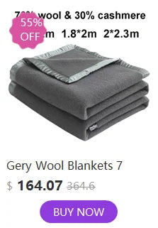 100% Wool Blankets 1.5*2/1.8*2/2*2.3m Fleece Blanket Sleeping Warm Comforter Blankets For Winter Adult Children Bedding Camping