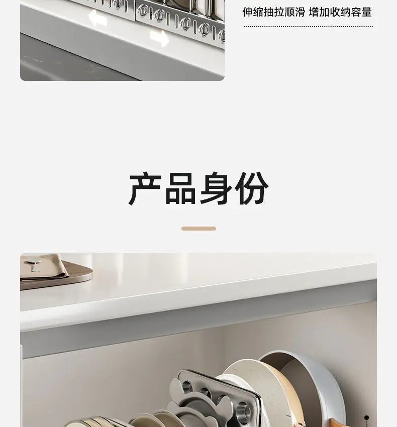 Kitchen Pot Lid Rack Countertop Organizer Cookware Storage