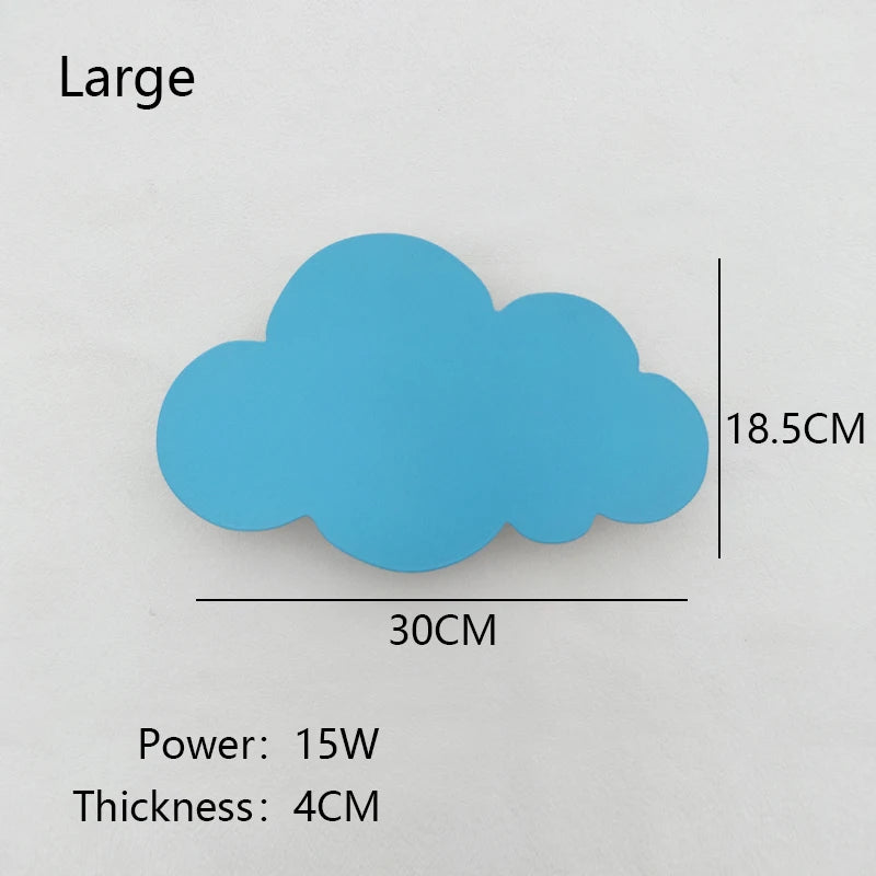New Baby Room Cloud Wall Lamp Bedroom Bed Living Dining Room Attic Creative Warm Decoration Dimmable Wall Light