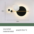 Living room wall lamp decoration light luxury circular sofa background  atmosphere lighting simple modern Nordic bedroom lamp